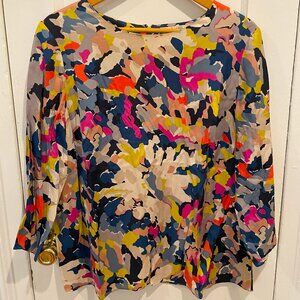 Boden Abstract Blouse, Size 14